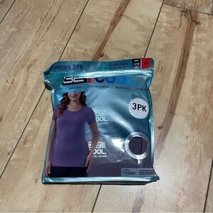 32 degrees cool, quick dry shirt, women’s medium, black teal‎ purple